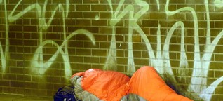 Obdachlos im Winter: Lebensgefährlich kalt