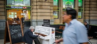 Klavier im Hauptbahnhof: Musikalische Insel im Lärm
