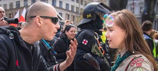 Mutige 16-Jährige bietet Nazi die Stirn