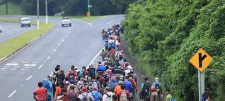 Der lange Marsch der Flüchtlinge in Richtung USA