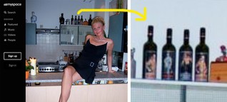 Diese AfD-Politikerin hat offenbar Fotos auf MySpace, bei denen im Hintergrund Adolf-Hitler-Weinflaschen zu sehen sind