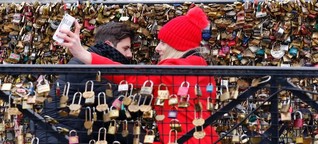 Valentinstag in Paris: Das Geschäft mit dem Liebesschloss