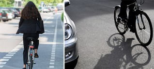Radfahrer überholen: Bitte nur mit 1,5 Meter Abstand