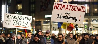 5500 Menschen bei rassistischem "Pegida"-Protest in Dresden - Störungsmelder