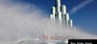China: In Harbin findet derzeit das grösste Eisfestival statt