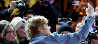 Ed Sheeran sieht Ed Sheeran auf der Berlinale