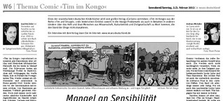 Europa streitet über den rassistischen Comic "Tim im Kongo"