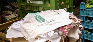 Paten-Tasche auf dem Tübinger Wochenmarkt