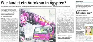 Wie landet ein Autokran in Ägypten?