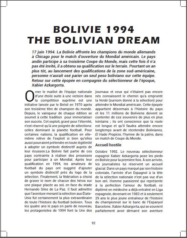 Bolivie 1994 : The Bolivian Dream