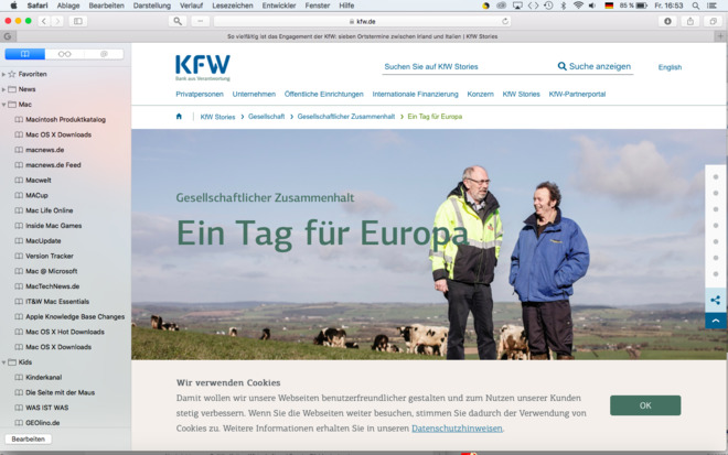 "Ein Tag für Europa" für kfw.de – das Online-Portal der KfW Bankengruppe