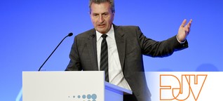 "Eine naive Vorstellung": LSR-Mahnung von EU-Kommissar Oettinger stößt bei DJV auf Unverständnis