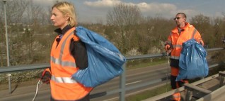 Video "MOMA-Reporter: Müllkippe Autobahn" - Morgenmagazin