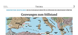 Seenotrettung im Mittelmeer: Gezwungen zum Stillstand