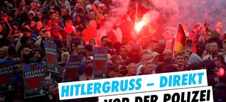 Hitlergruß direkt vor der Polizei - die Zusammenfassung aus Chemnitz
