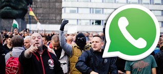 So wurden Demoaufrufe und Hetznachrichten in Chemnitz per Whatsapp verbreitet