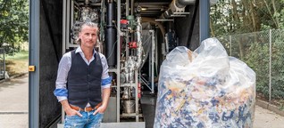 Aus Plastikmüll wird Diesel: Rettet dieser Zauberkasten die Welt?