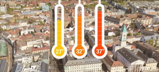 Karlsruhes Innenstadt könnte wegen Klimawandel fast fünf Grad heißer werden