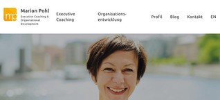 Corporate Communications #1: Website für Führungskräfte-Coach Marion Pohl