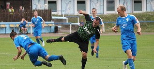 Fußball: FC Blau-Weiß Leipzig - Radebeuler BC 1:1 (1:0)