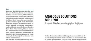 Analogue Solutions Mr. Hyde