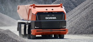 Scania: 50 Tonnen Steine und kein Fahrer