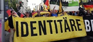 Identitäre in Halle: "Das heißt nichts anderes als Ausländer raus" 