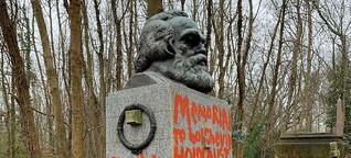 Vandalen schänden Grab von Karl Marx