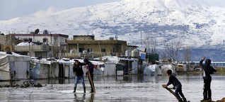 Syrische Flüchtlinge im Libanon: Nach dem Sturm
