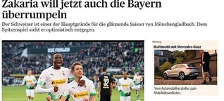 Zakaria will jetzt auch die Bayern überrumpeln