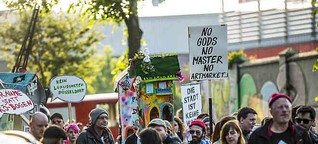 Aktionsbündnis demonstriert gegen Bau von hochpreisigen Wohnungen