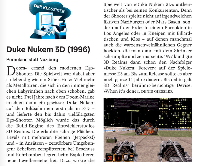 Der Klassiker: Duke Nukem 3D