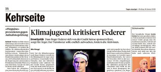 Klimajugend kritisiert Federer