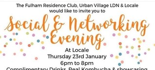 Locale Fulham Restaurant: Social & Networking Evening - Thur 23 Jan 6-8pm
