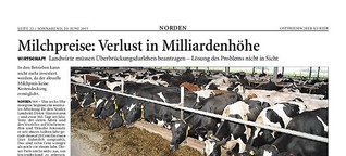 Milchpreise: Verlust in Milliardenhöhe