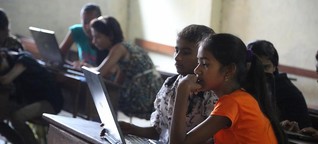 Girl power in India's largest slum: Young women fight poverty by learning to code 