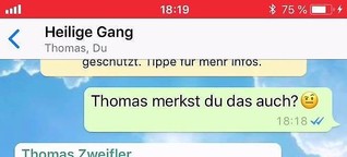 WhatsApp-Chat: "Nevjerojatno!" Wie Petrus und Thomas womöglich Pfingsten erlebten 😉
