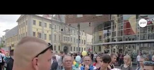 Homophobe Kundgebung des "Dritten Wegs" in Erfurt