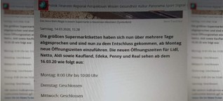 Gefälschter „Focus"-Artikel: Nein, die Supermärkte in Deutschland schließen nicht an vier Wochentagen Nein, Supermärkte in Deutschland schließen nicht an vier Wochentagen