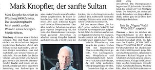 Faszinierendes Gitarrenspiel: Mark Knopfler 
 in Würzburg 