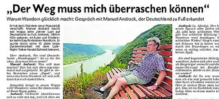 Wandern als Leidenschaft: Manuel Andrack erkundet Deutschland