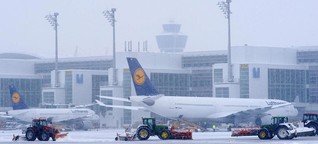 Es schneit in München - doch es ist nicht wie immer