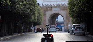 Mit Polizeirobotern und Drohnen -Tunesiens Methode zur Virusbekämpfung weckt bei manchen Erinnerungen an das alte Regime | NZZ