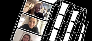 Drei Filmstudentinnen drehen eine Webserie per Videocall