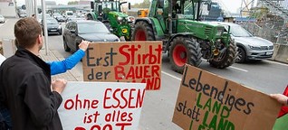 Bauern übergeben Unterschriften zu Volksantrag im Landtag