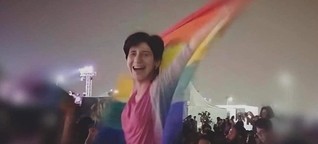 Sarah Hegazi wurde verhaftet und gefoltert, weil sie eine Regenbogenfahne schwenkte