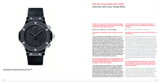 Red Dot Personality Prize 2020