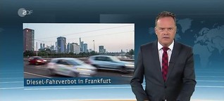 Zulieferung heute 19, 5. September 2018, Dieselfahrverbote Frankfurt