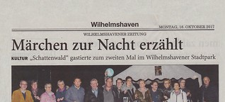 Wilhelmshavener Zeitung: Märchen zur Nacht erzählt