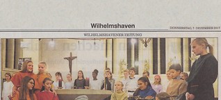 Wilhelmshavener Zeitung: "Musik als Fenster zum Himmel"